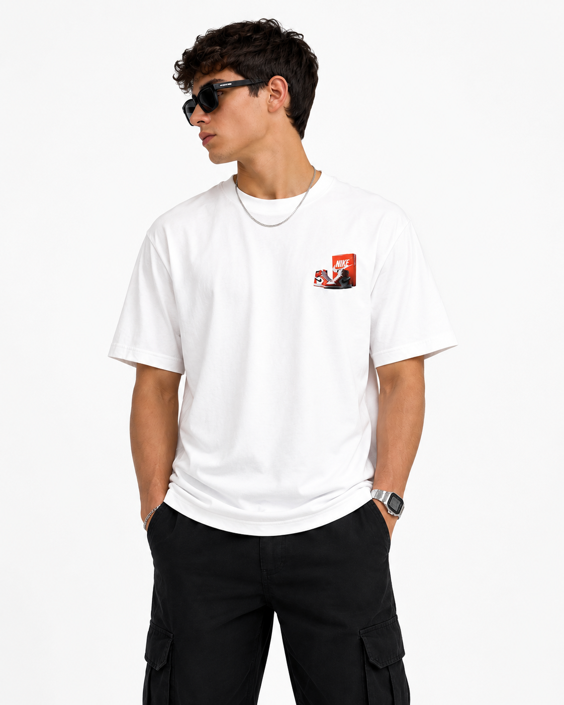 Camiseta Nike Sneaker Box Oversized