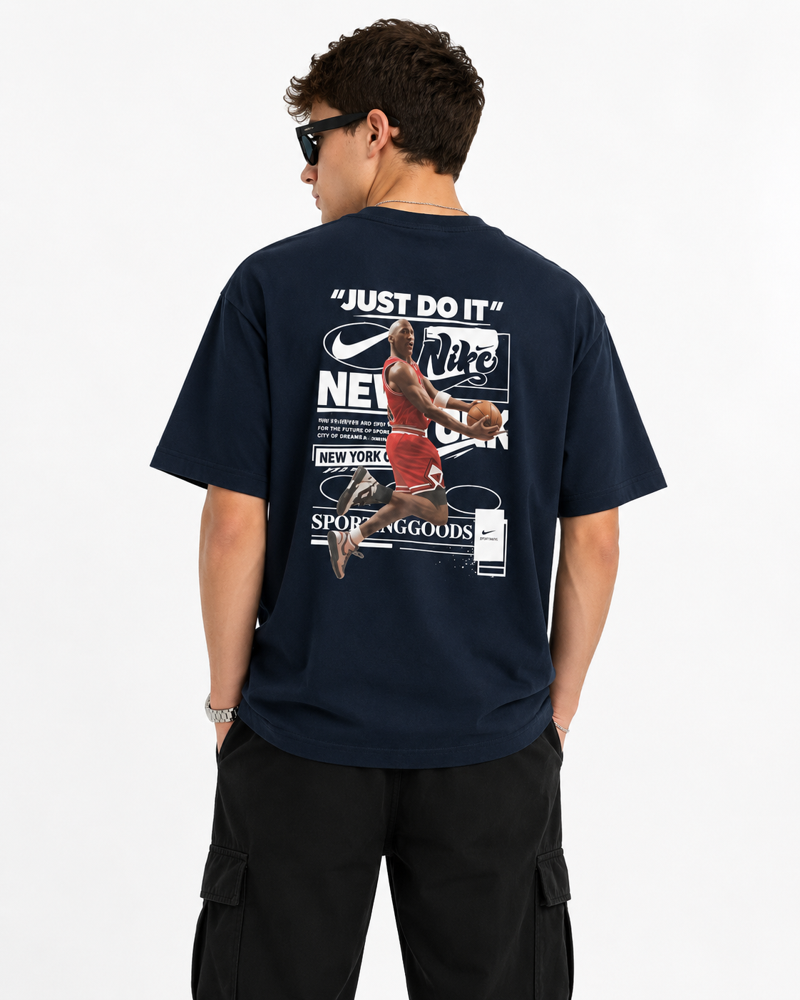 Camiseta Nike Basketball Retro Oversized - alternativa