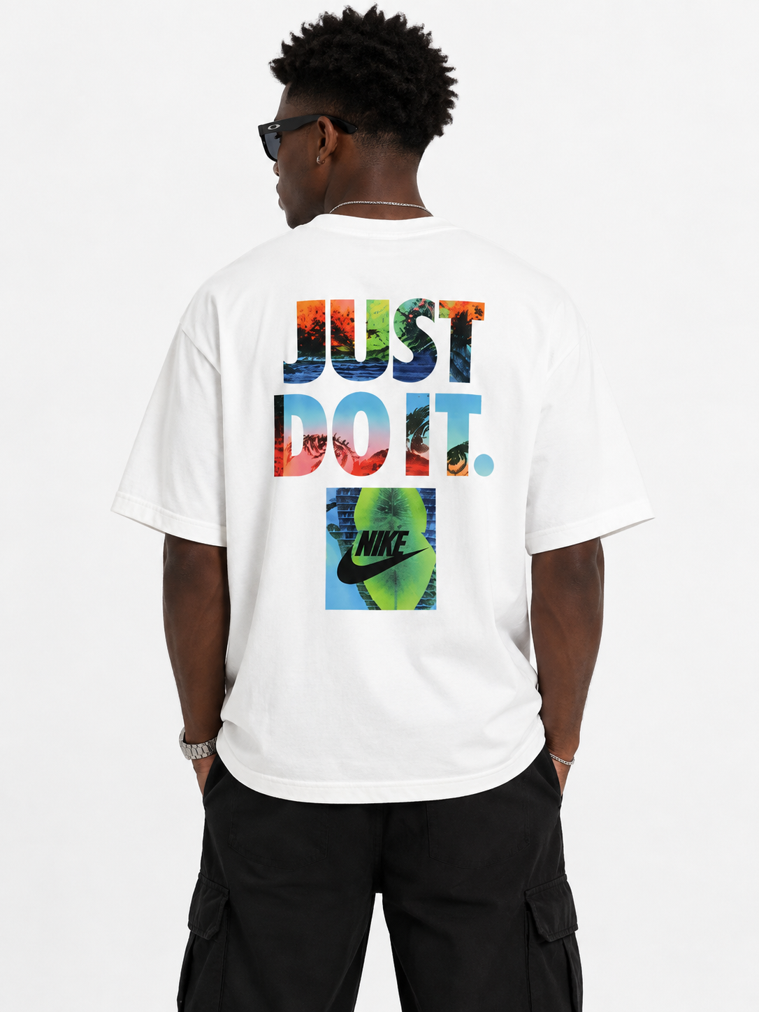 Camiseta Nike Just Do It Colors Oversized - alternativa